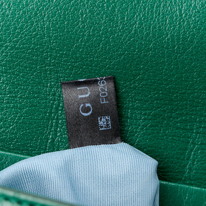 Gucci Calfskin Medium Thiara Double Envelope Shoulder Bag Blue Green 10 of 15