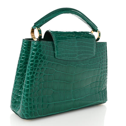 Louis Vuitton Alligator Capucines BB Emeraude 3 of 10