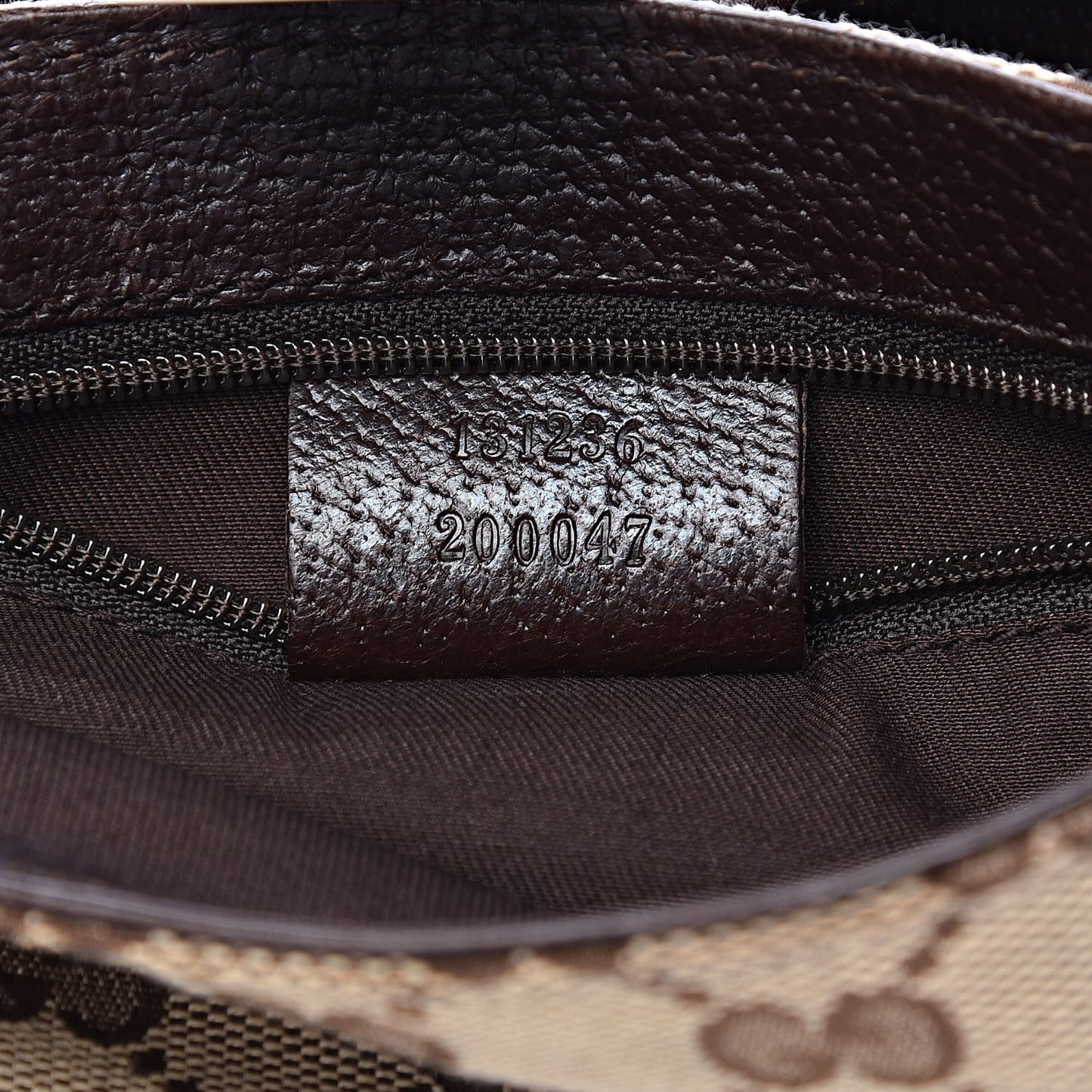 Monogram Waist Pouch Bag Dark Brown