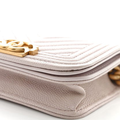 Chanel Caviar Chevron Quilted Boy Flap Waist Belt Bag Light Purple 11 of 12