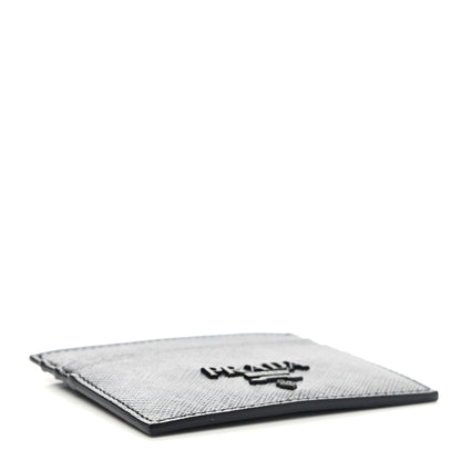 Prada Saffiano Shine Monochrome Card Holder Black 4 of 7