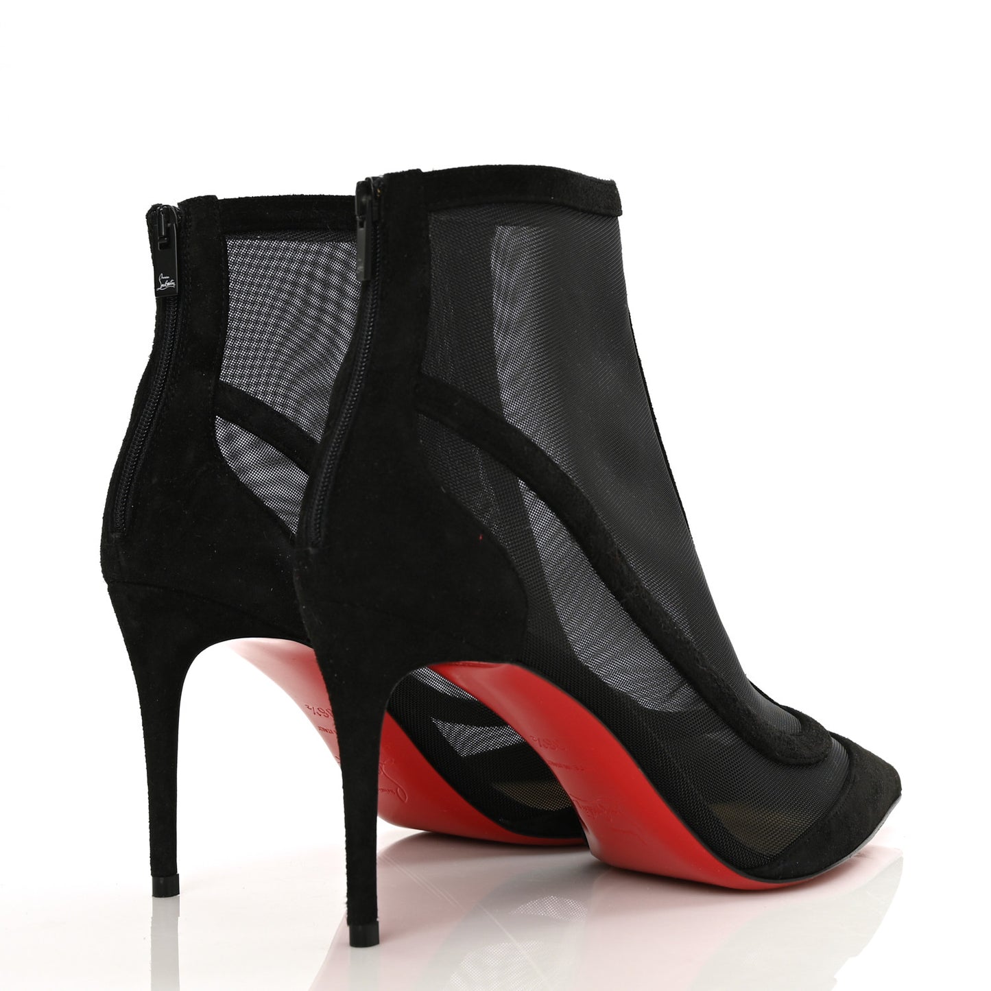 Veau Velours Rete Galabooty 85 Bootie 36.5 Black