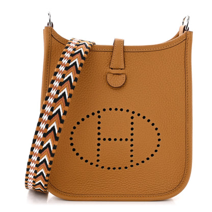 Hermes Taurillon Clemence Allegro Evelyne TPM Sesame 1 of 11