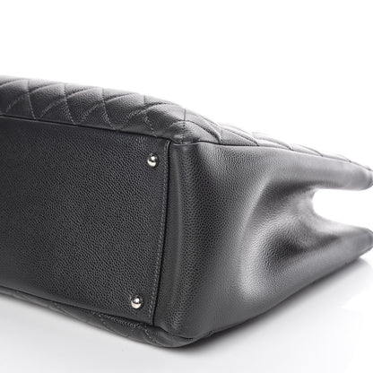 Chanel Caviar Quilted XL Grand Shopping Tote GST Dark Grey 9 of 9