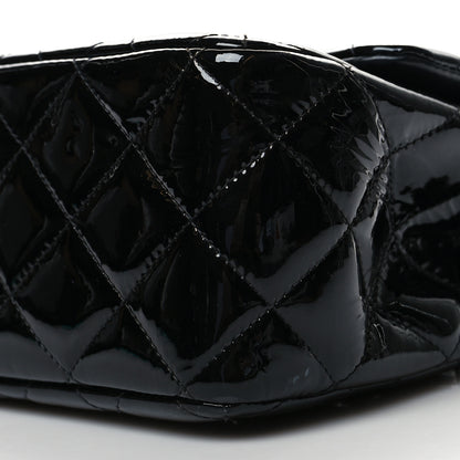 Chanel Patent Quilted Jumbo Double Flap Black 10 of 11