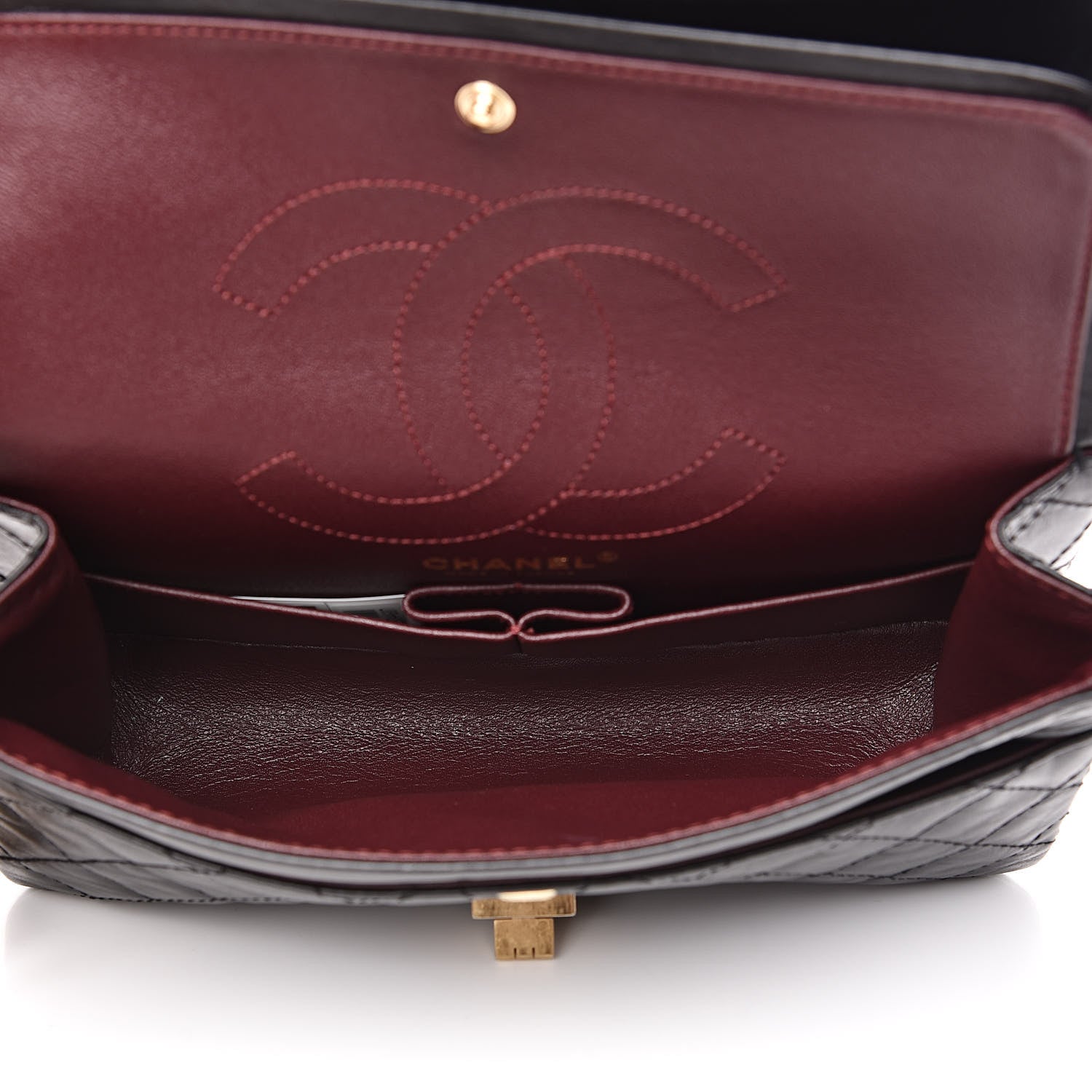 Chanel Aged Calfskin Quilted 2.55 Reissue 225 Flap Black 5 of 13