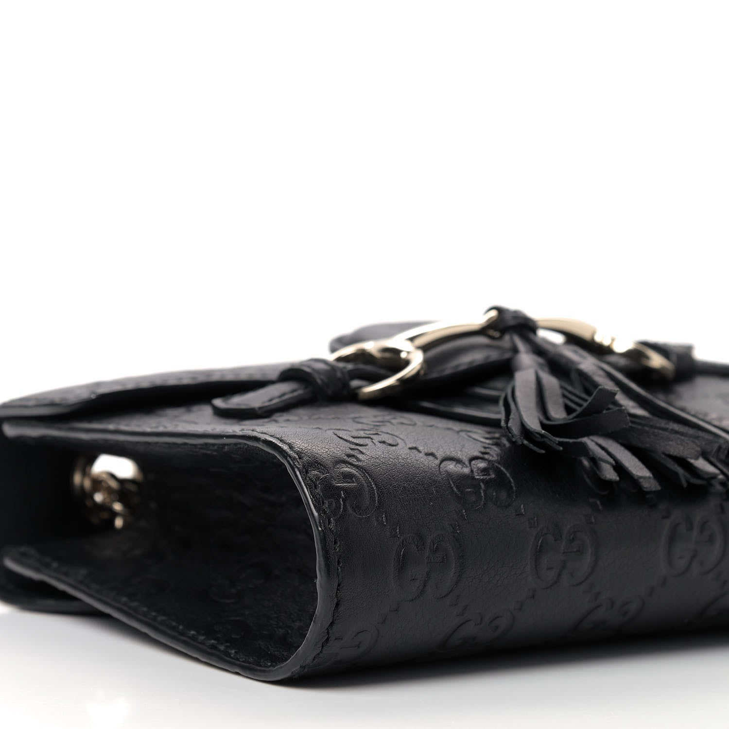 Gucci Guccissima Mini Emily Shoulder Bag Black 6 of 9
