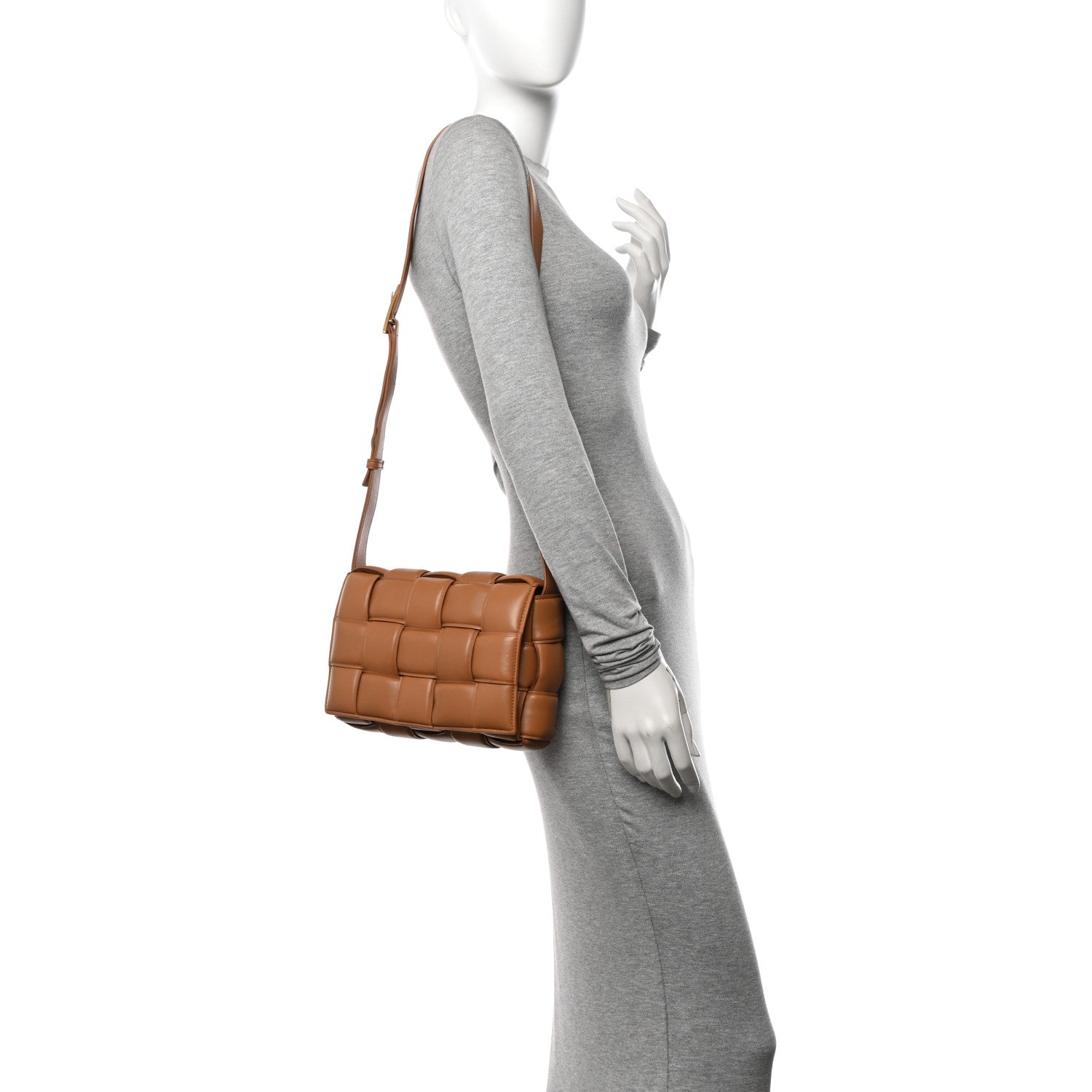 Bottega Veneta Nappa Maxi Intreccio Padded Cassette Crossbody Bag Caramel 2 of 13
