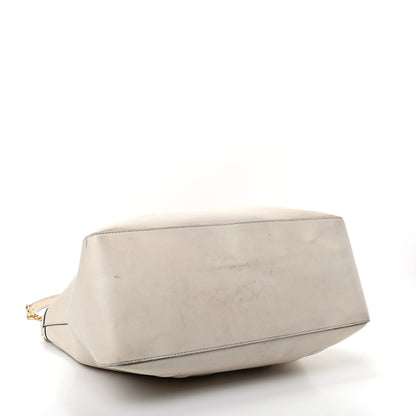 Gucci Apollo Calfskin GG Dadini Embroidered Large Hobo Mystic White 5 of 13