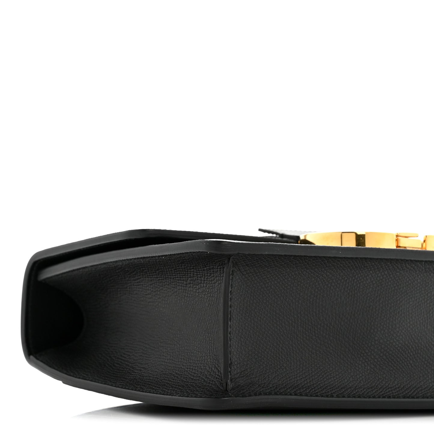 Grained Calfskin 30 Montaigne Flap Bag Black