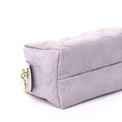 Gucci Guccissima Small Cosmetic Case Lilac 8 of 10