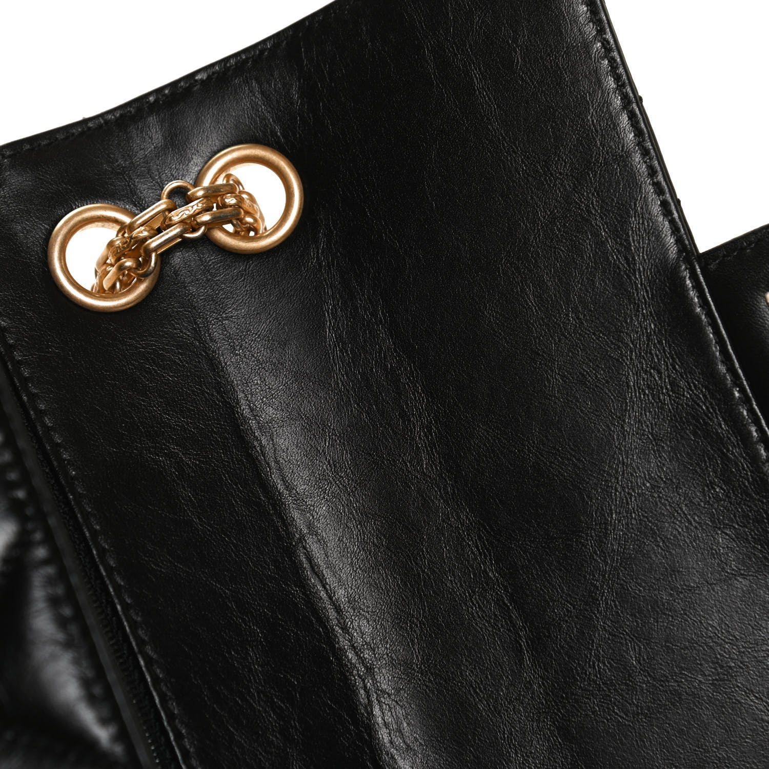 Chanel Aged Calfskin Chevron Quilted 2.55 Reissue Mini Flap Black 12 of 13