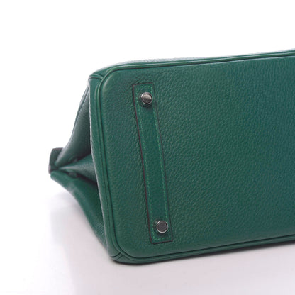 Hermes Taurillon Clemence Birkin 30 Malachite 6 of 10