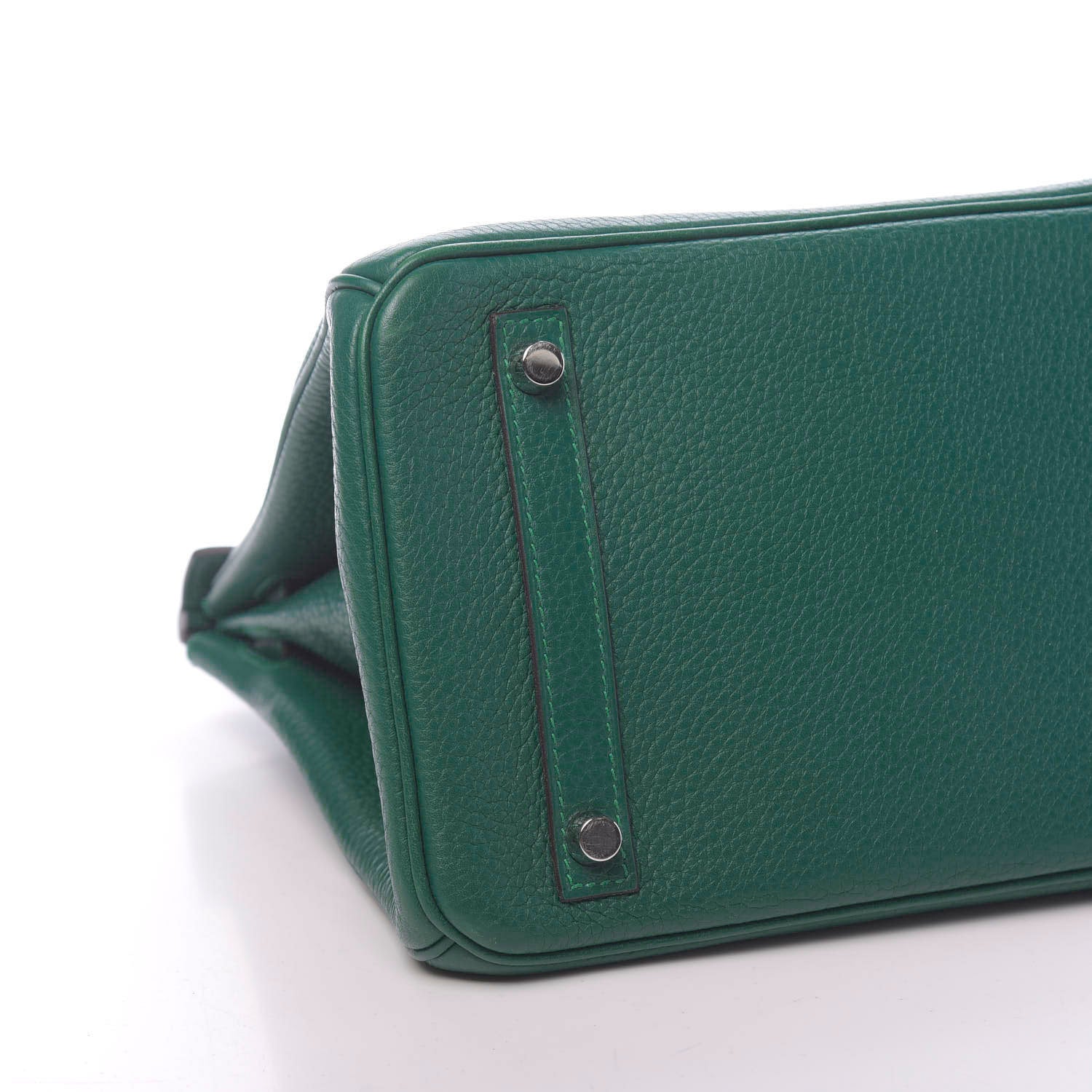 Hermes Taurillon Clemence Birkin 30 Malachite 6 of 10