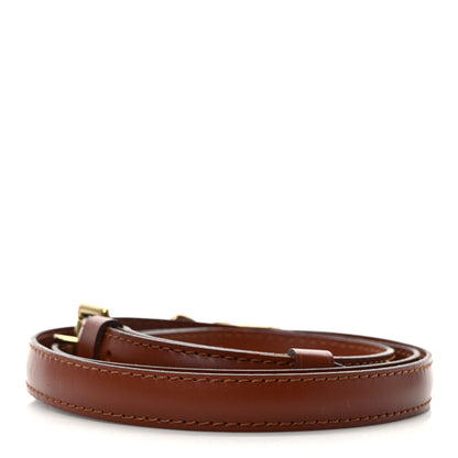 Louis Vuitton Calfskin 16mm Monceau Adjustable Shoulder Strap Brown 2 of 5