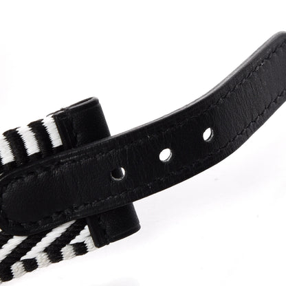 Hermes Toile Sombrero Rivale Cavale Bracelet T3 Black 5 of 6
