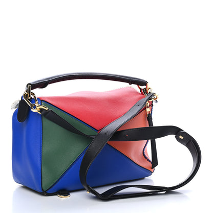Loewe Calfskin Medium Patchwork Puzzle Bag Multicolor 2 of 4