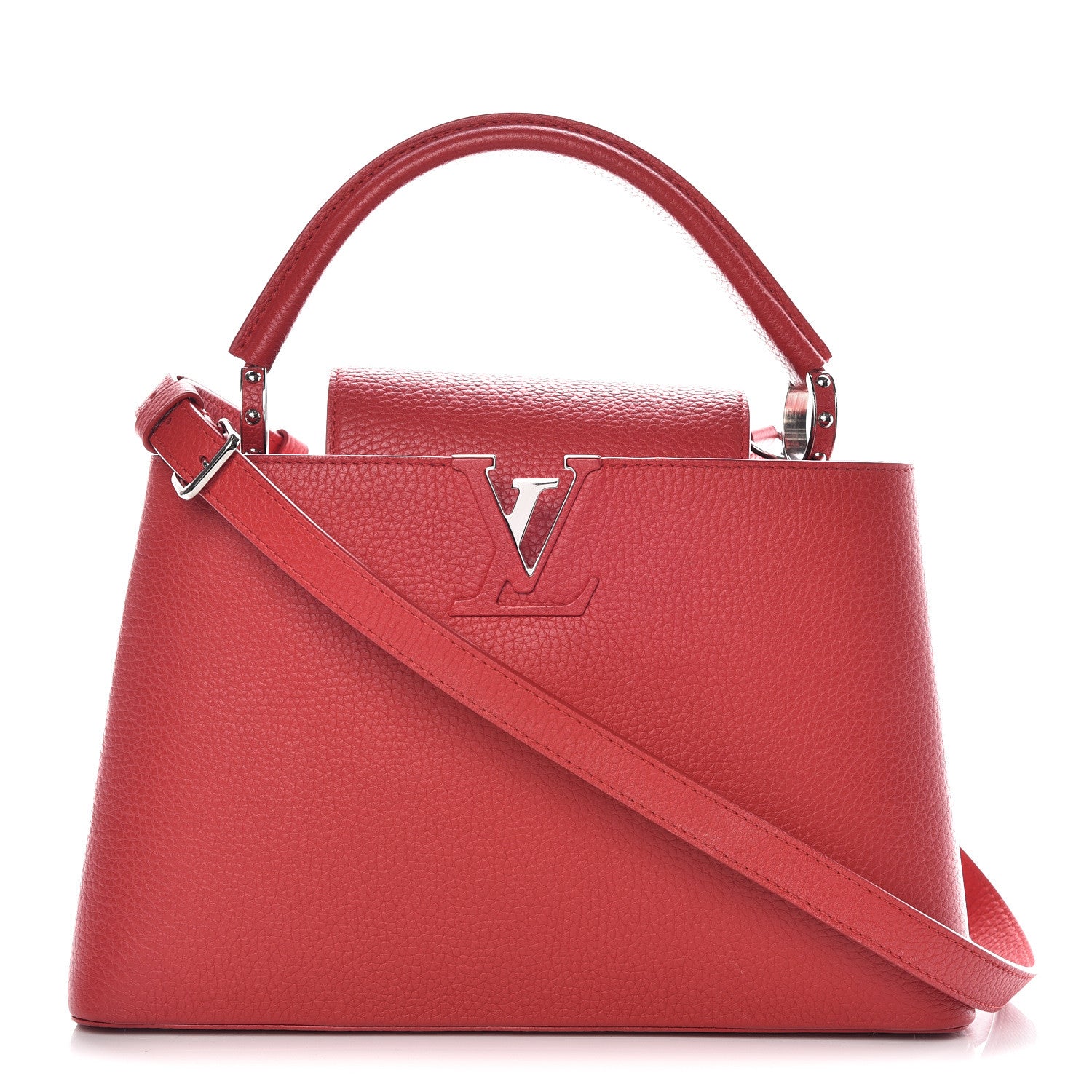 Louis Vuitton Taurillon Capucines PM Rubis 1 of 21