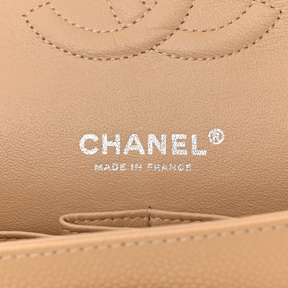Chanel Caviar Quilted Medium Double Flap Beige 6 of 11