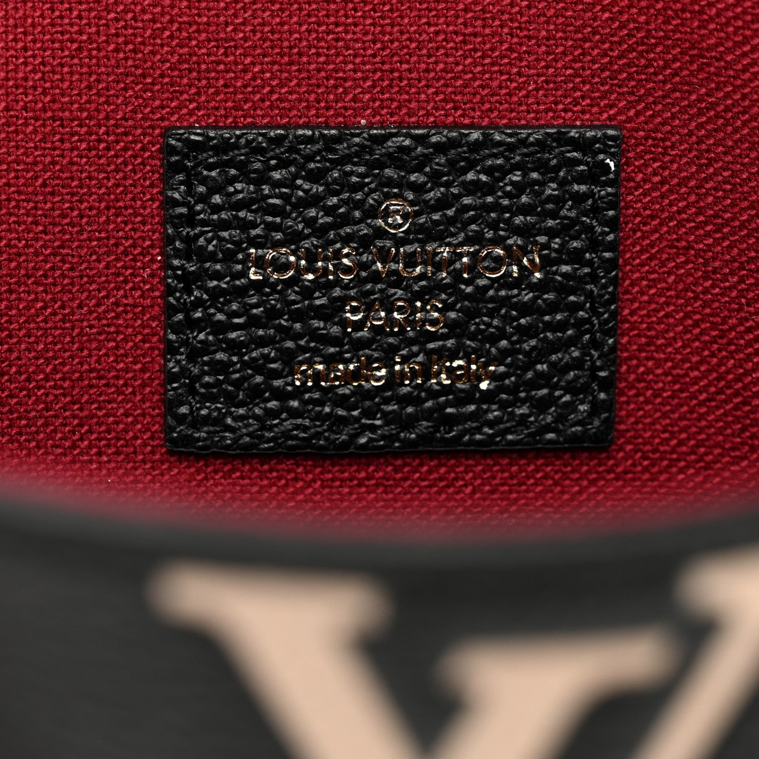 Louis Vuitton Empreinte Monogram Giant Felicie Pochette Black Beige 7 of 11