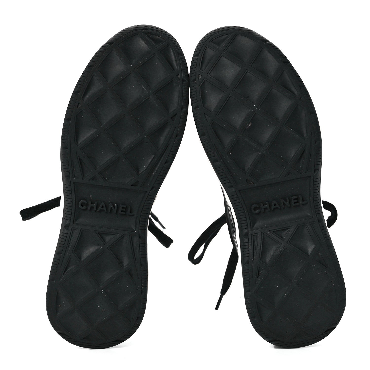 Chanel Velvet Calfskin Mixed Fibers CC Sneakers 39 Black 5 of 9