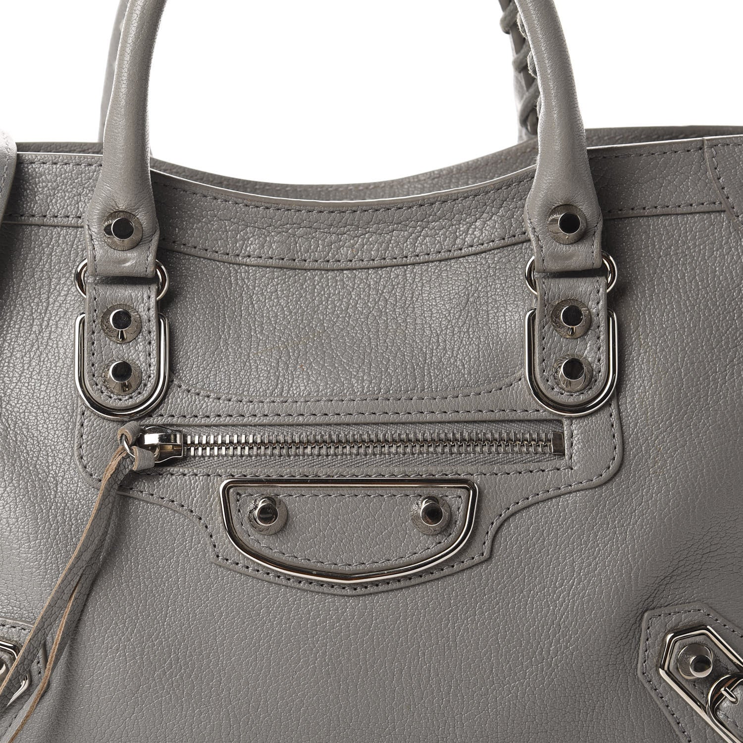Balenciaga Chevre Silver Metallic Edge S City Gris Haussmannien 10 of 10