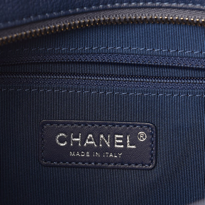Chanel Patent Goatskin Quilted Medium Gabrielle Hobo Blue 6 of 10