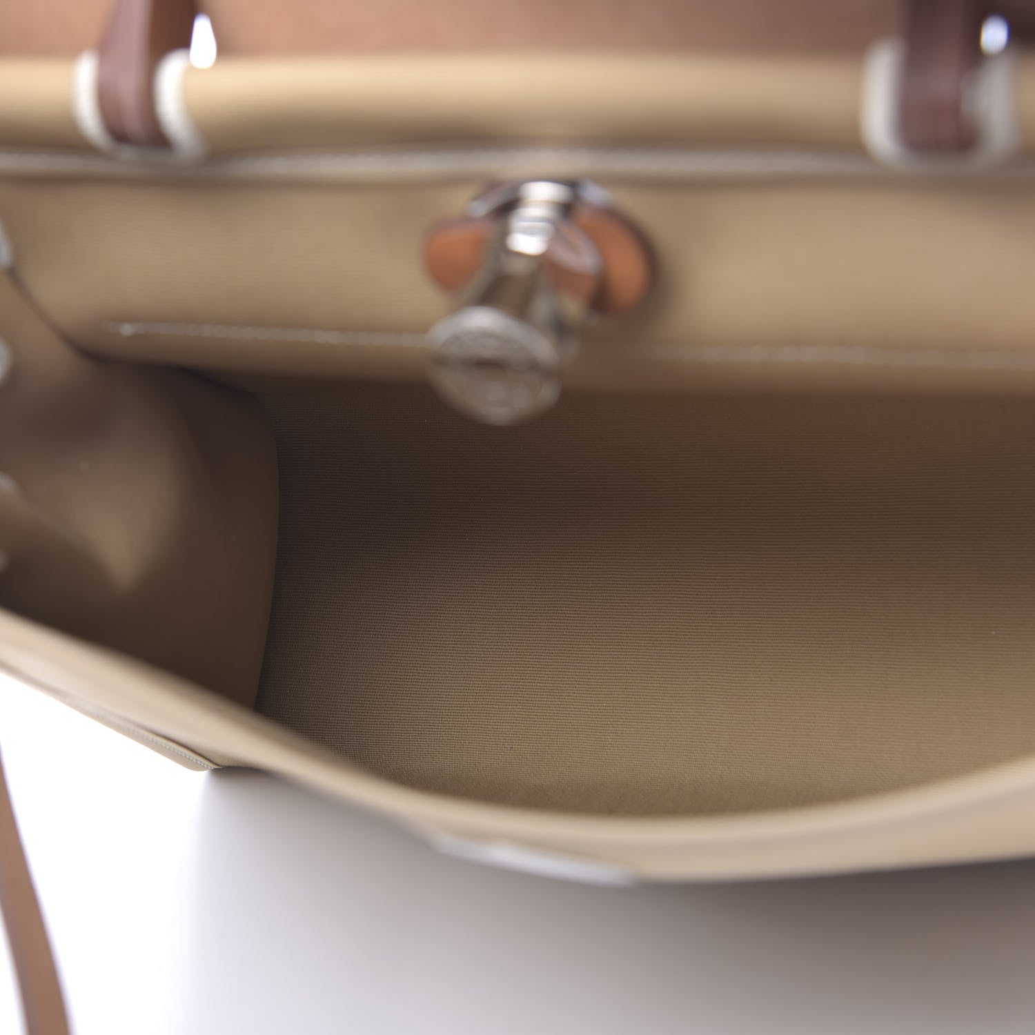 Hermes Vache Hunter Toile Herbag Zip 31 PM Trench Gold 5 of 13
