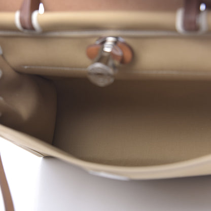 Hermes Vache Hunter Toile Herbag Zip 31 PM Trench Gold 5 of 13
