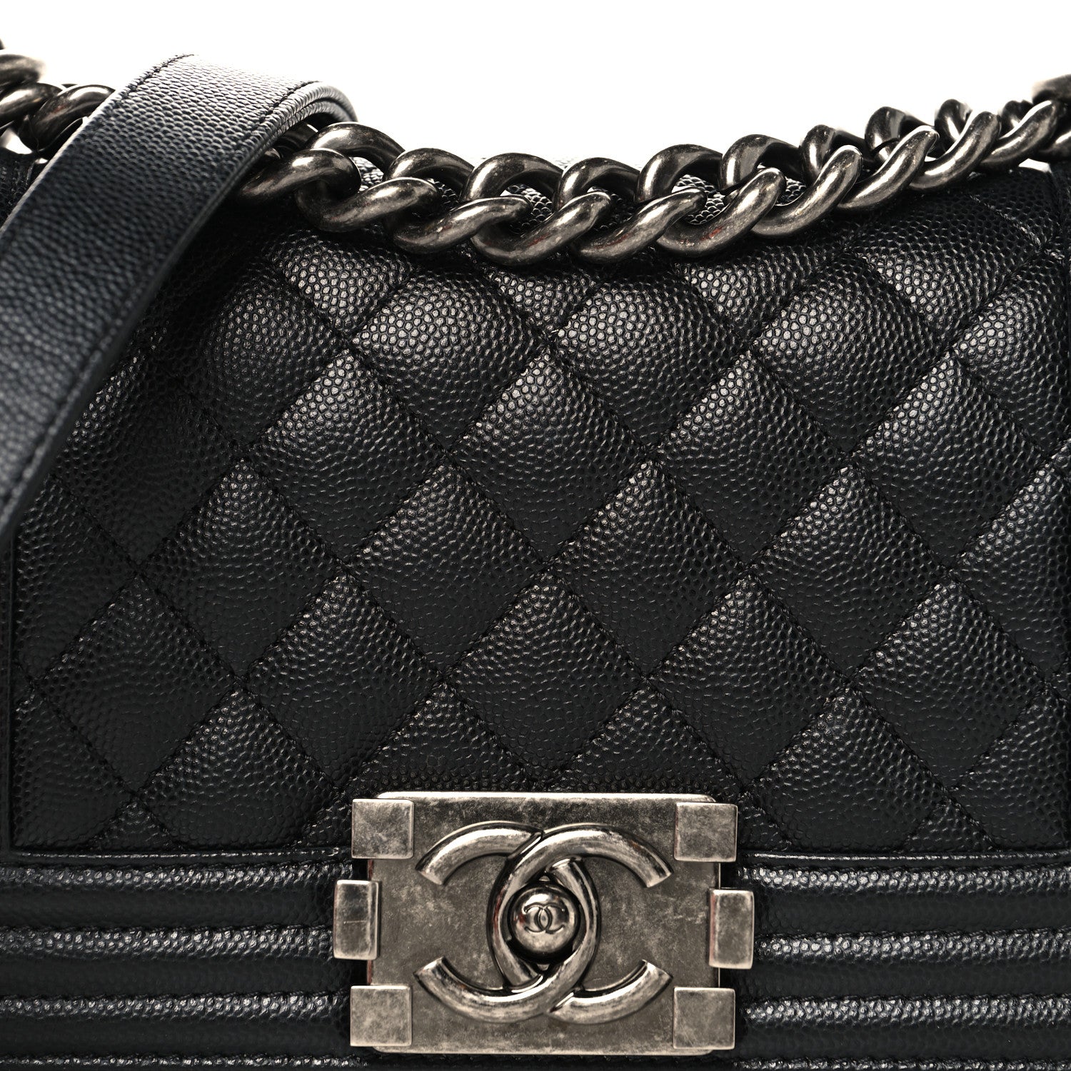 Chanel Caviar Quilted Small Boy Flap Black 8 of 10