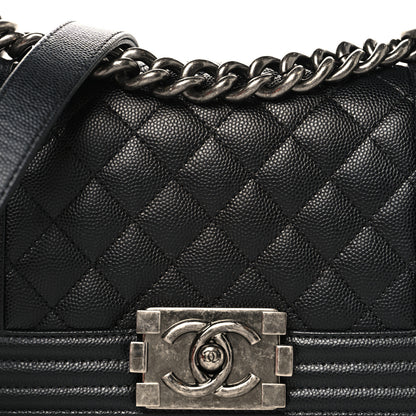 Chanel Caviar Quilted Small Boy Flap Black 8 of 10