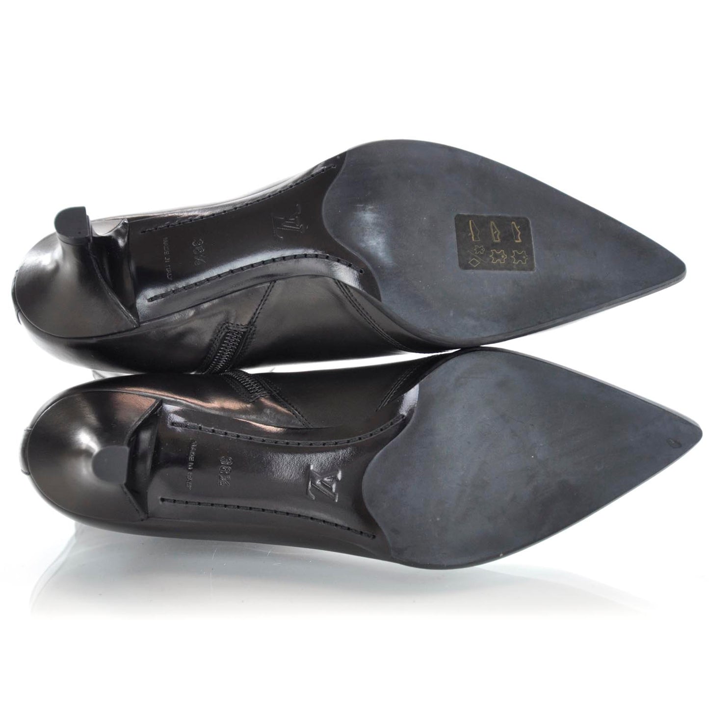 Leather Ankle Boots Black 38.5