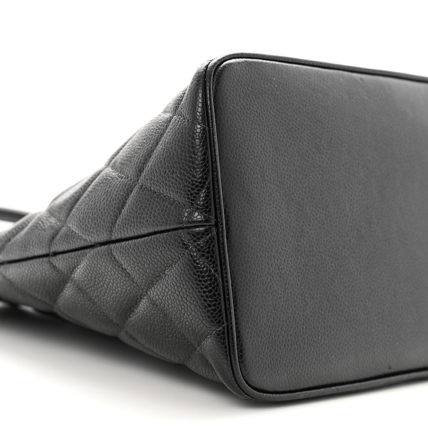 Caviar Quilted Medallion Tote Black