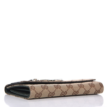 Gucci Monogram Web Hasler Continental Wallet 4 of 7