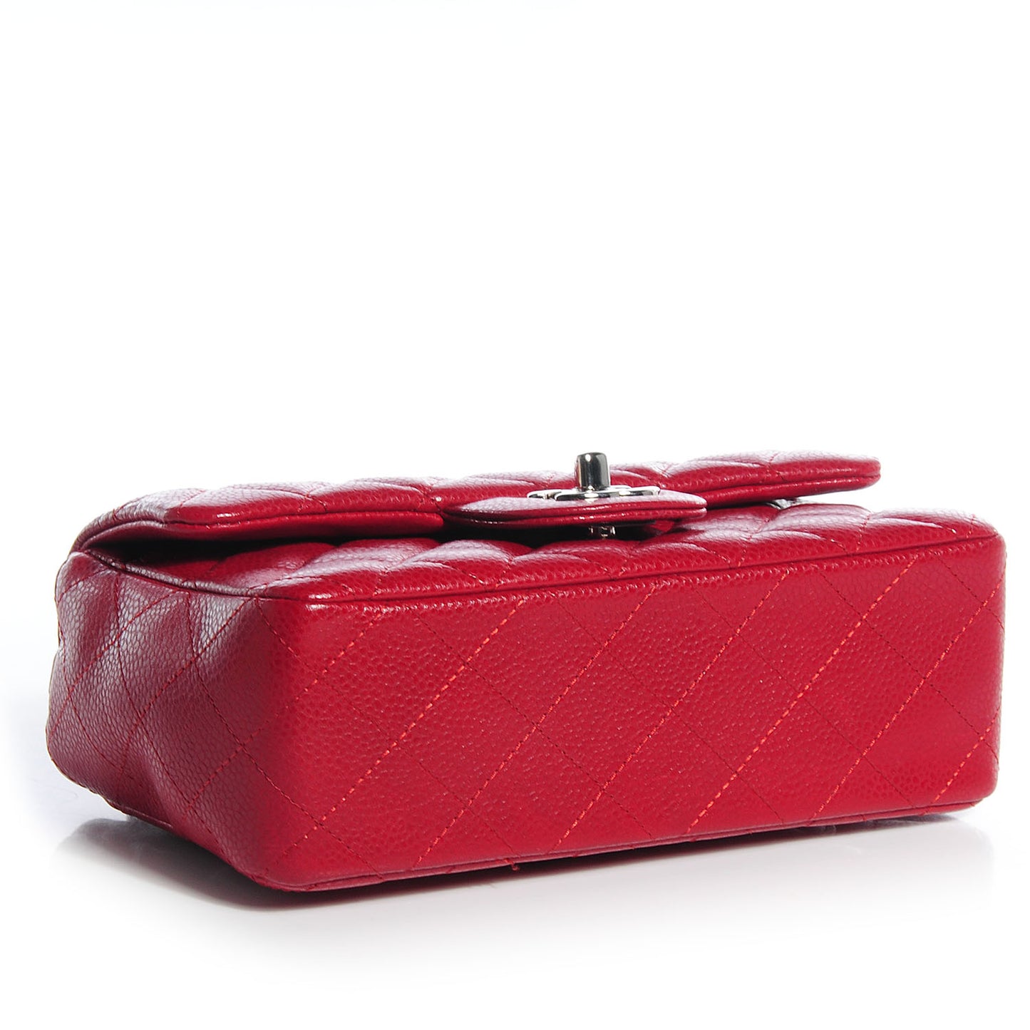 Caviar Quilted Mini Flap Red