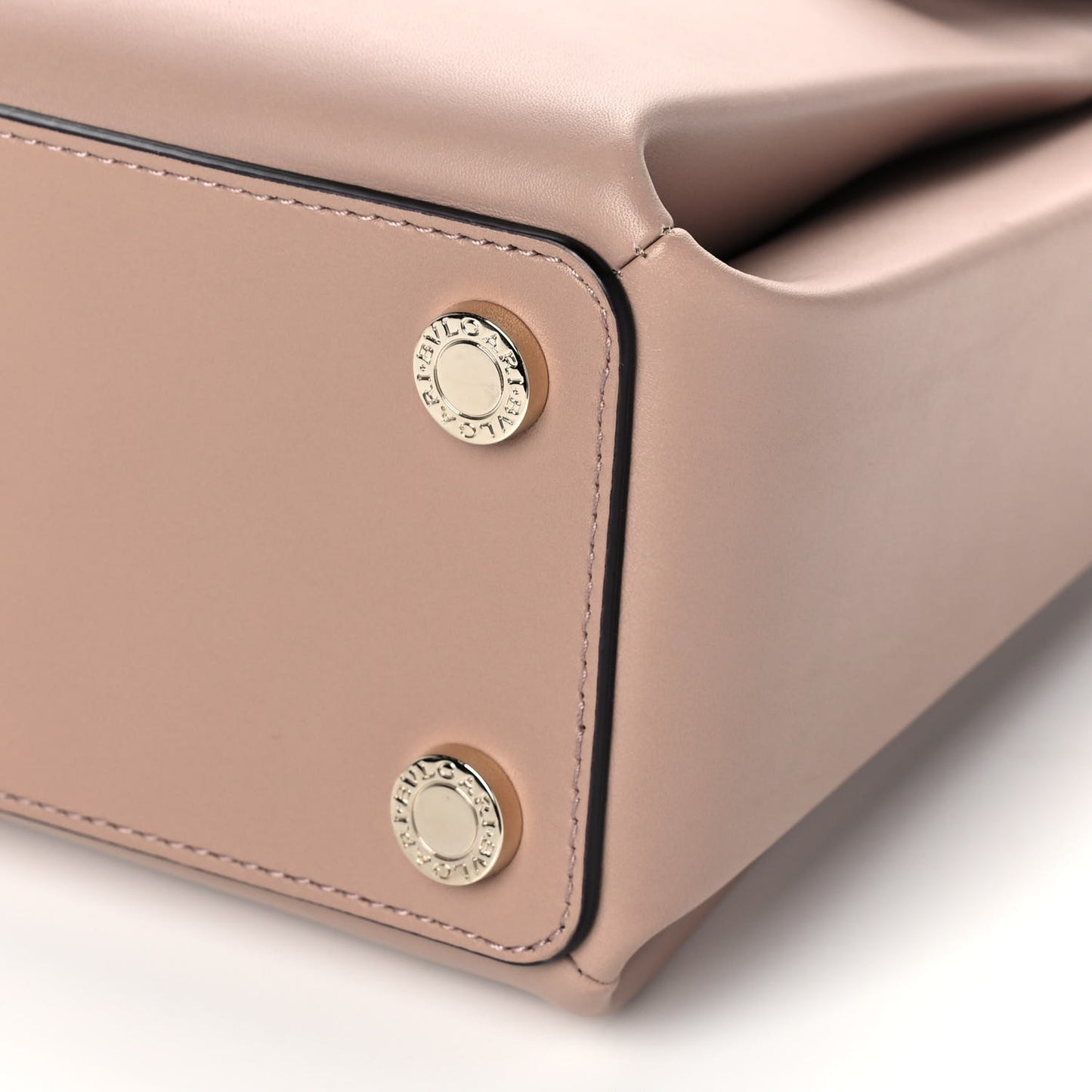 Calfskin Serpenti Viper Top Handle Bag Beige