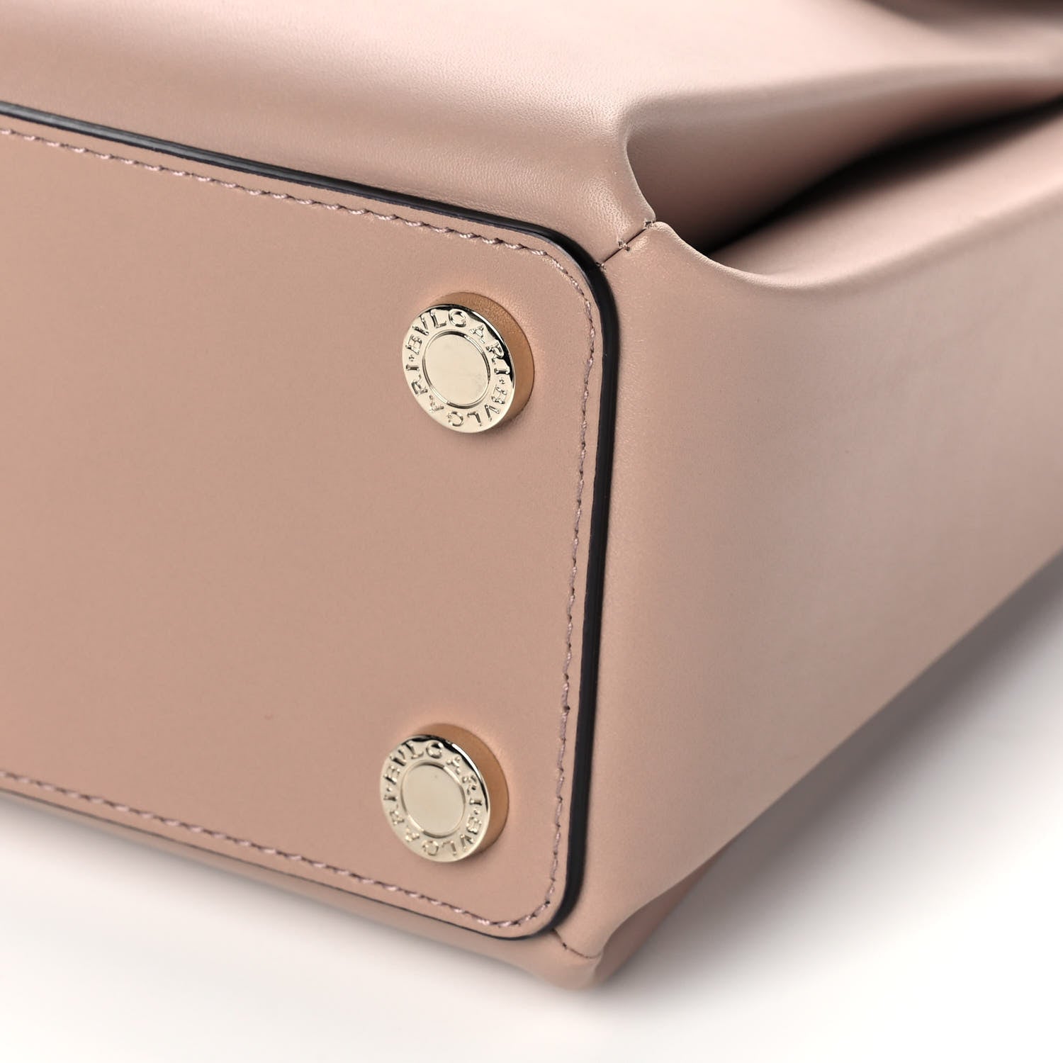 Bulgari Calfskin Serpenti Viper Top Handle Bag Beige 12 of 12