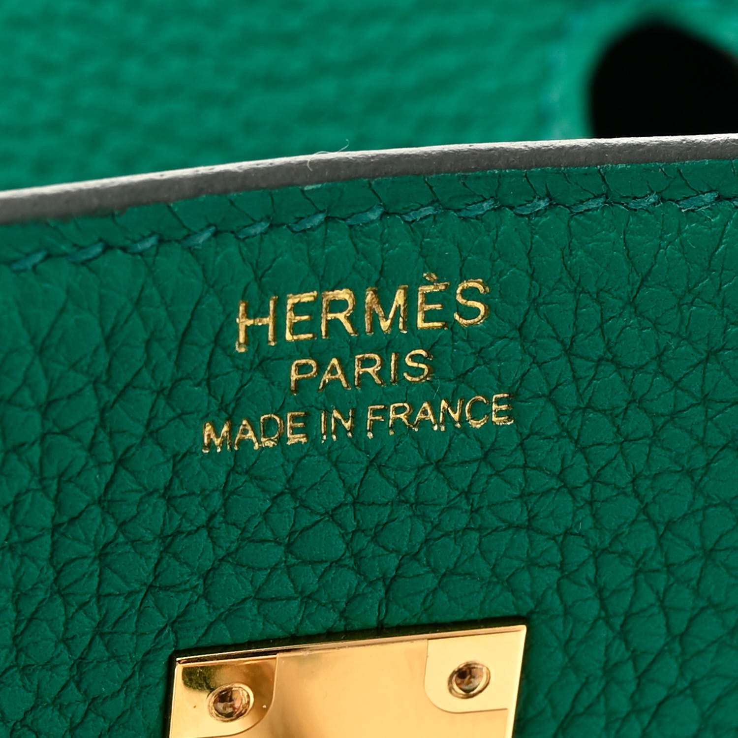 Hermes Togo Birkin 25 Vert Vertigo 6 of 11