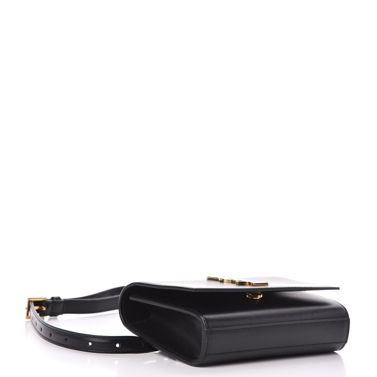 Saint Laurent Smooth Calfskin Monogram Kate Belt Bag Black 4 of 9