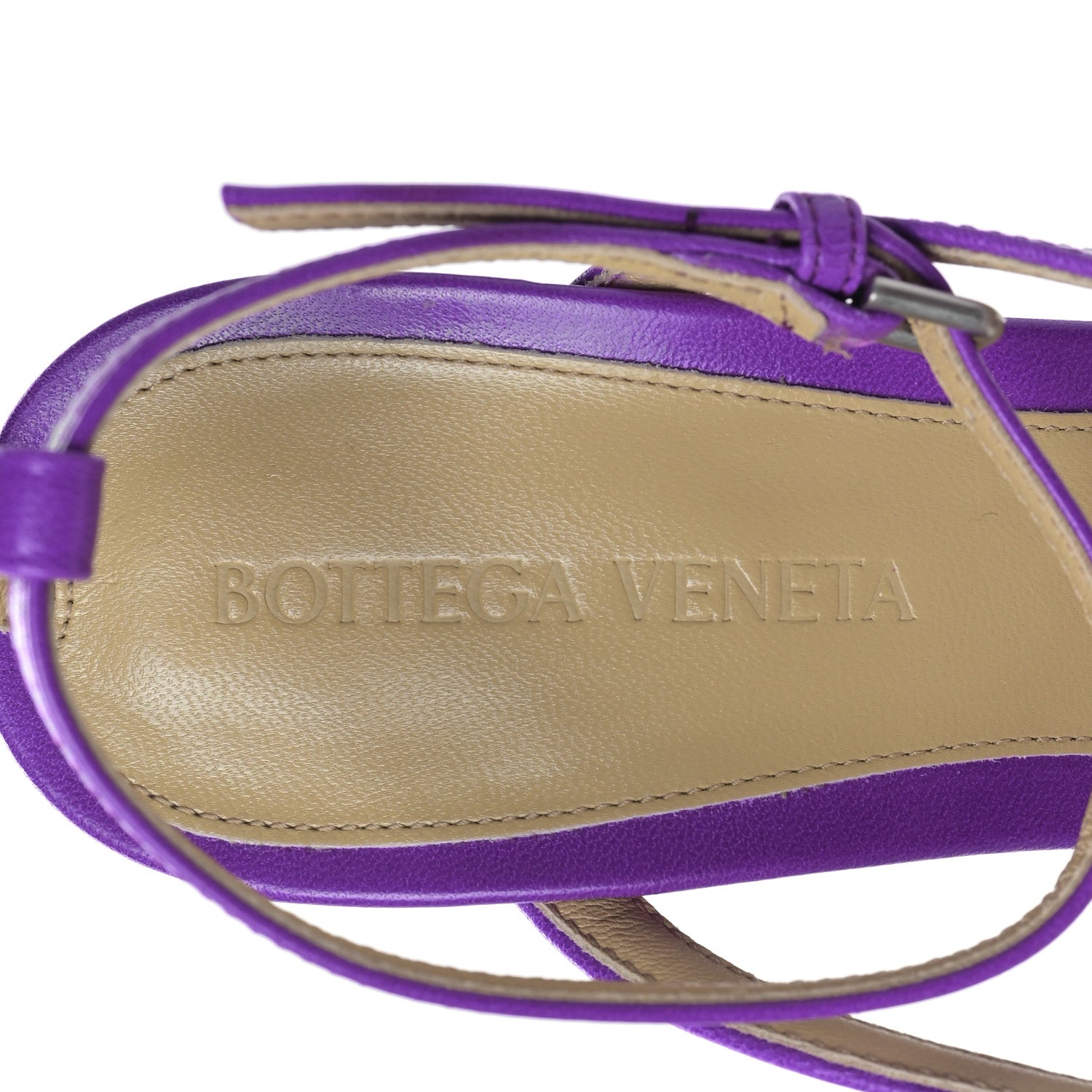 Bottega Veneta Lambskin Stretch Multi Strap 90mm Sandals 36 Gumdrop 7 of 7