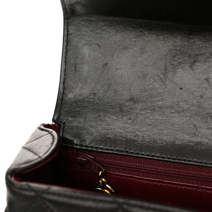 Chanel Lambskin Quilted Mini Square Flap Black 14 of 15