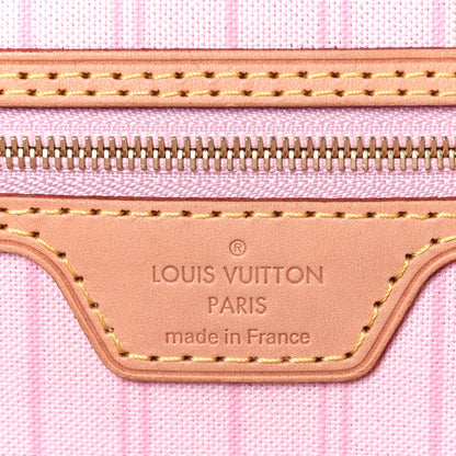 Louis Vuitton Damier Azur Neo Neverfull MM Rose Ballerine 6 of 16