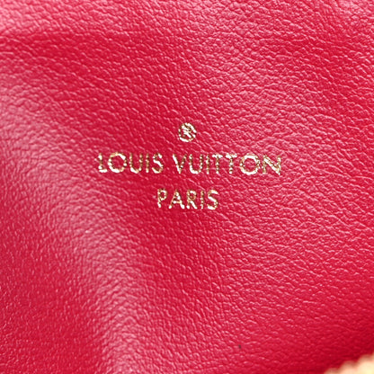 Louis Vuitton Monogram Felicie Chain Wallet Zippered Insert Fuchsia 6 of 6