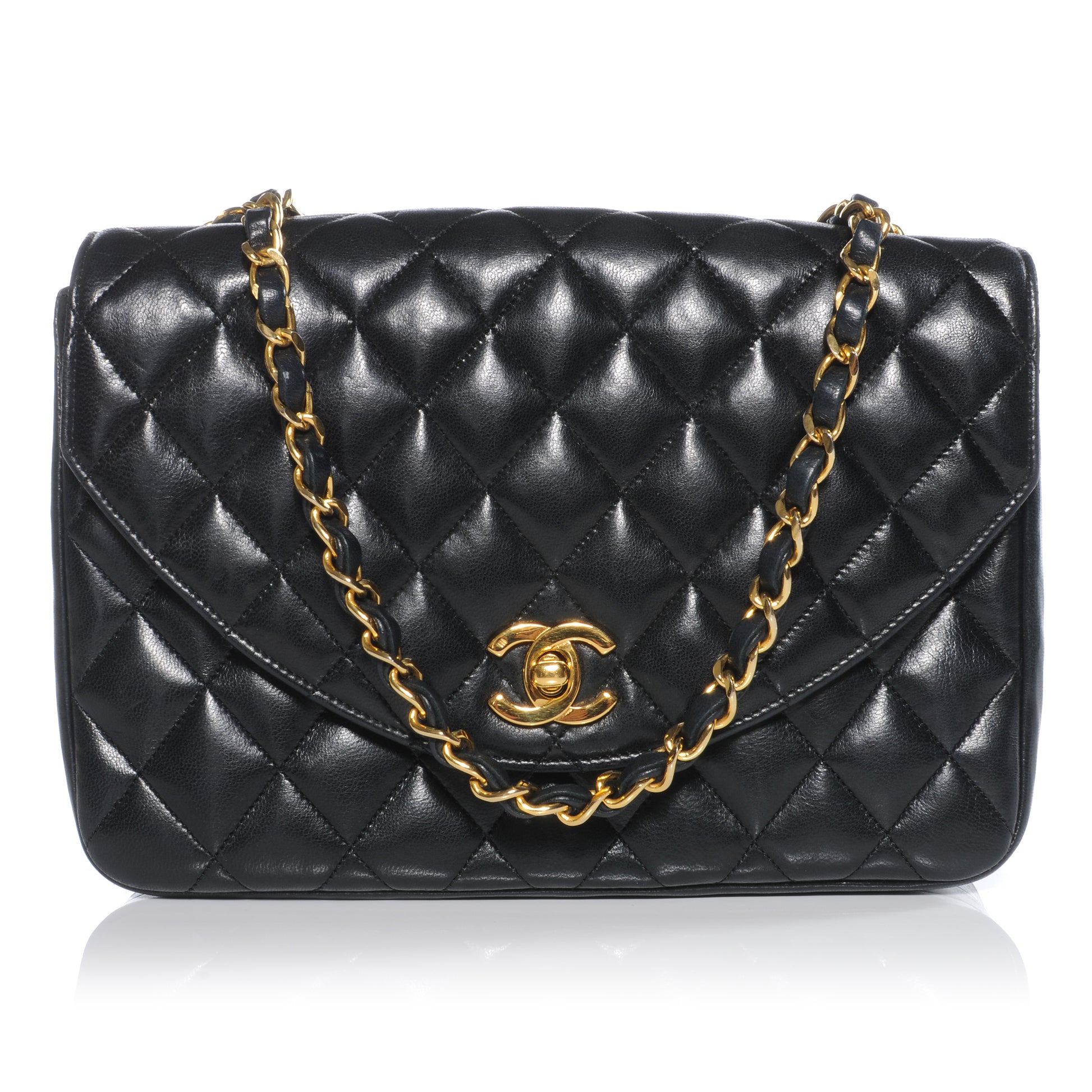 Chanel Lambskin Small Single Flap Black 1 of 8
