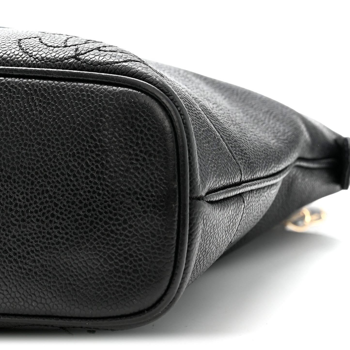 Caviar Triple CC Shoulder Bag Black