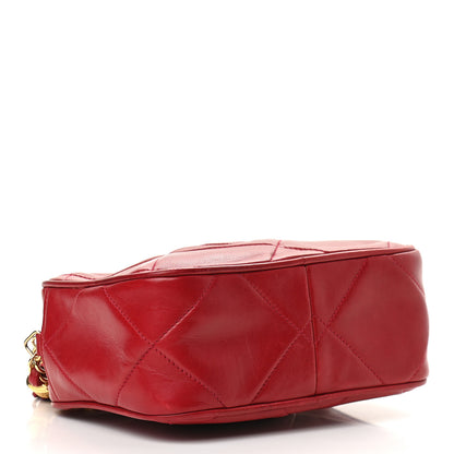 Chanel Lambskin Quilted Tassel Camera Case Red 3 of 9