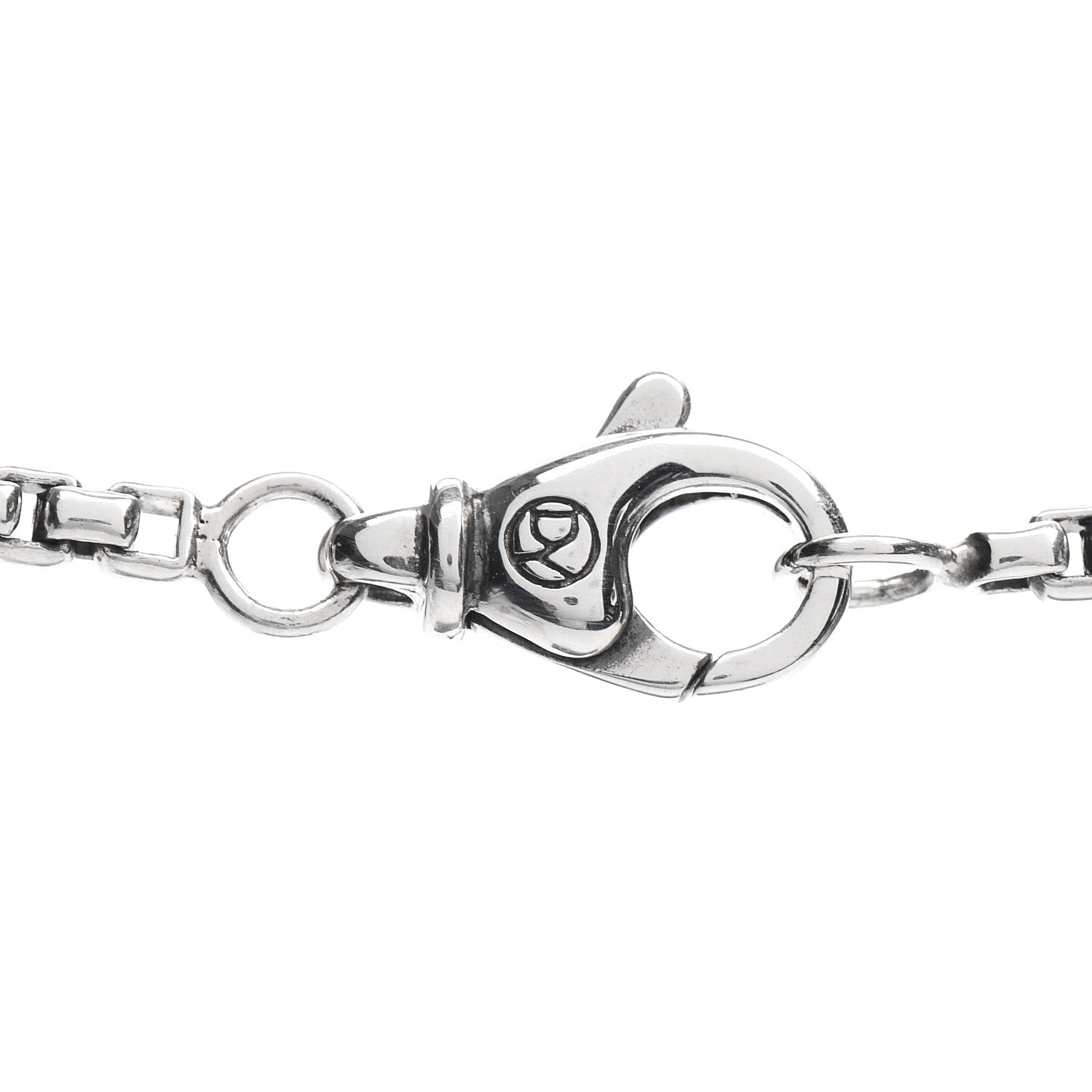 David Yurman Sterling Silver Chevron Cross Pendant Necklace 4 of 4