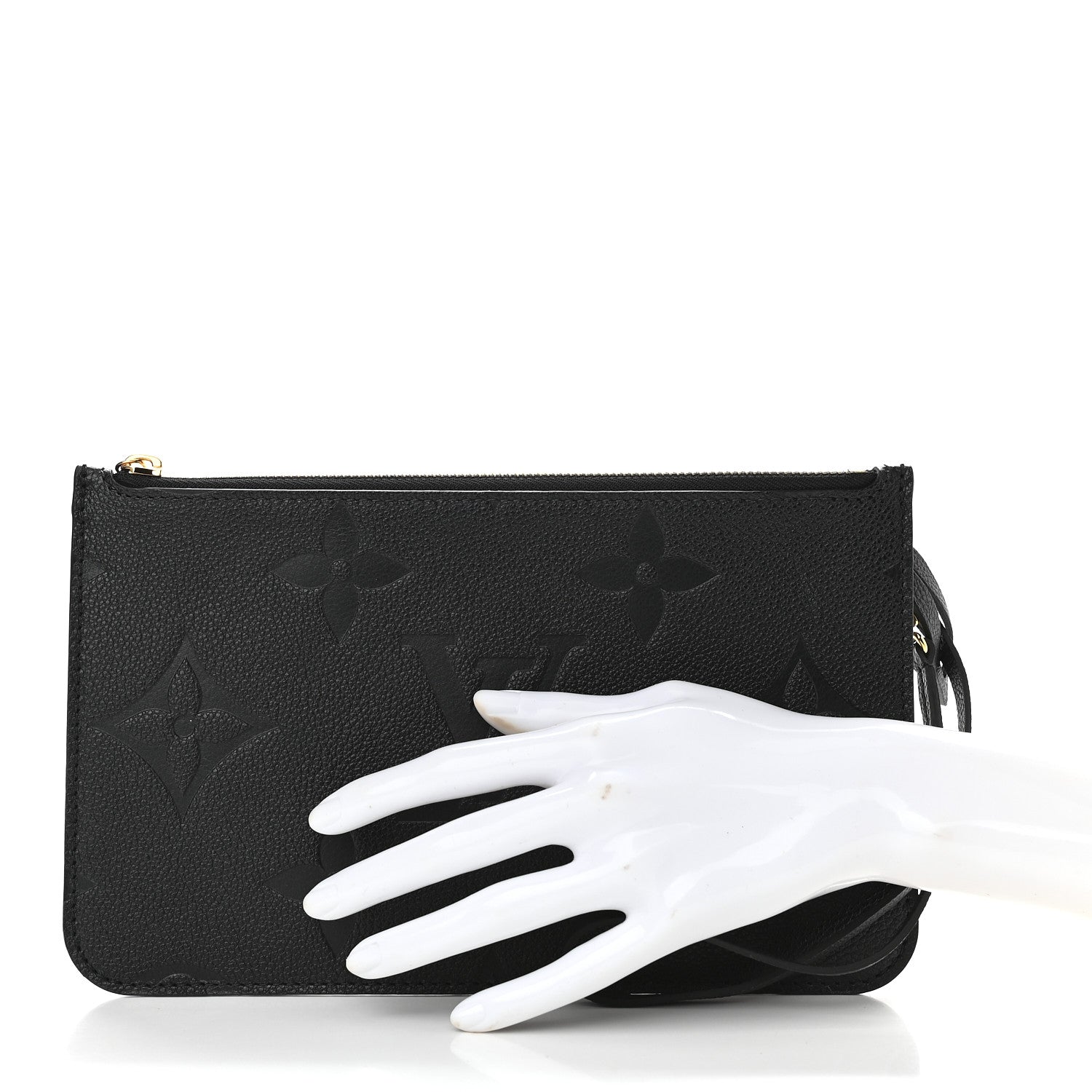 Louis Vuitton Empreinte Monogram Giant Neverfull MM Pochette Black 2 of 5