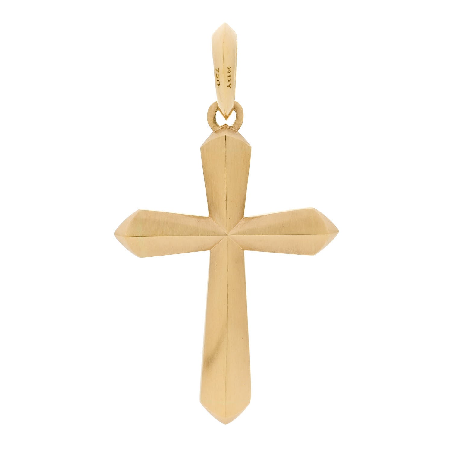 David Yurman 18K Yellow Gold XL Roman Cross Enhancer Pendant 3 of 4