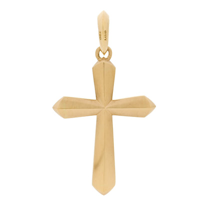 David Yurman 18K Yellow Gold XL Roman Cross Enhancer Pendant 3 of 4